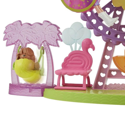 Polly Pocket Tropical Treats Carnival Playset 3-inch Lila Doll