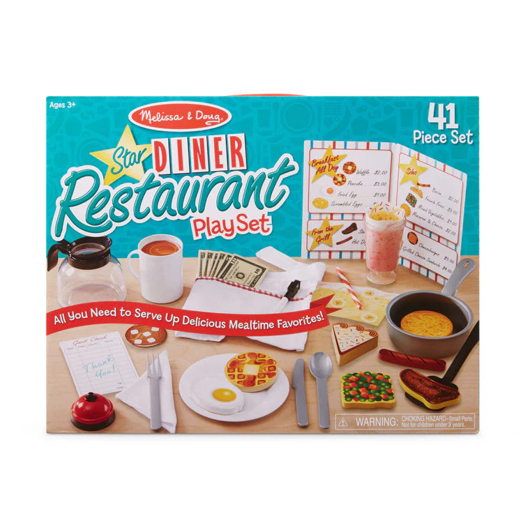 Melissa & Doug Star Diner Restaurant Play Set