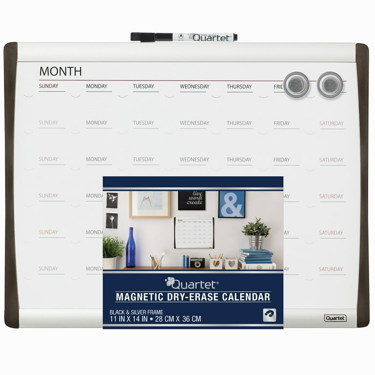 Quartet Magnetic Dry-Erase Calendar