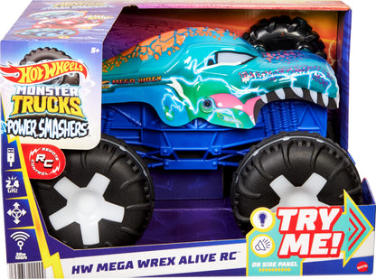 Hot Wheels Monster Trucks Power Smashers HW Mega Wrex Alive RC