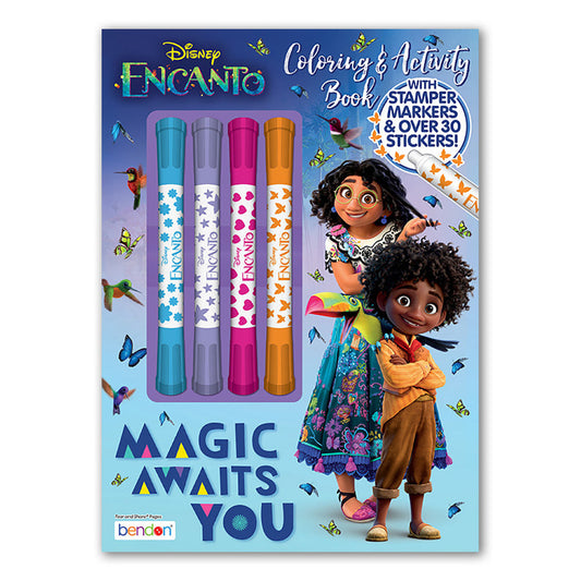 Encanto Coloring & Activity Book With Markers & Stickers - Bendon