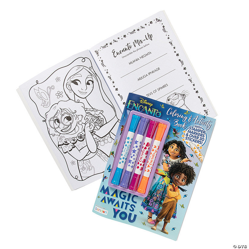 Encanto Coloring & Activity Book With Markers & Stickers - Bendon