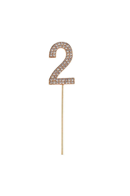 Rhinestone Cake Topper Numbers - Party - Great Pretenders