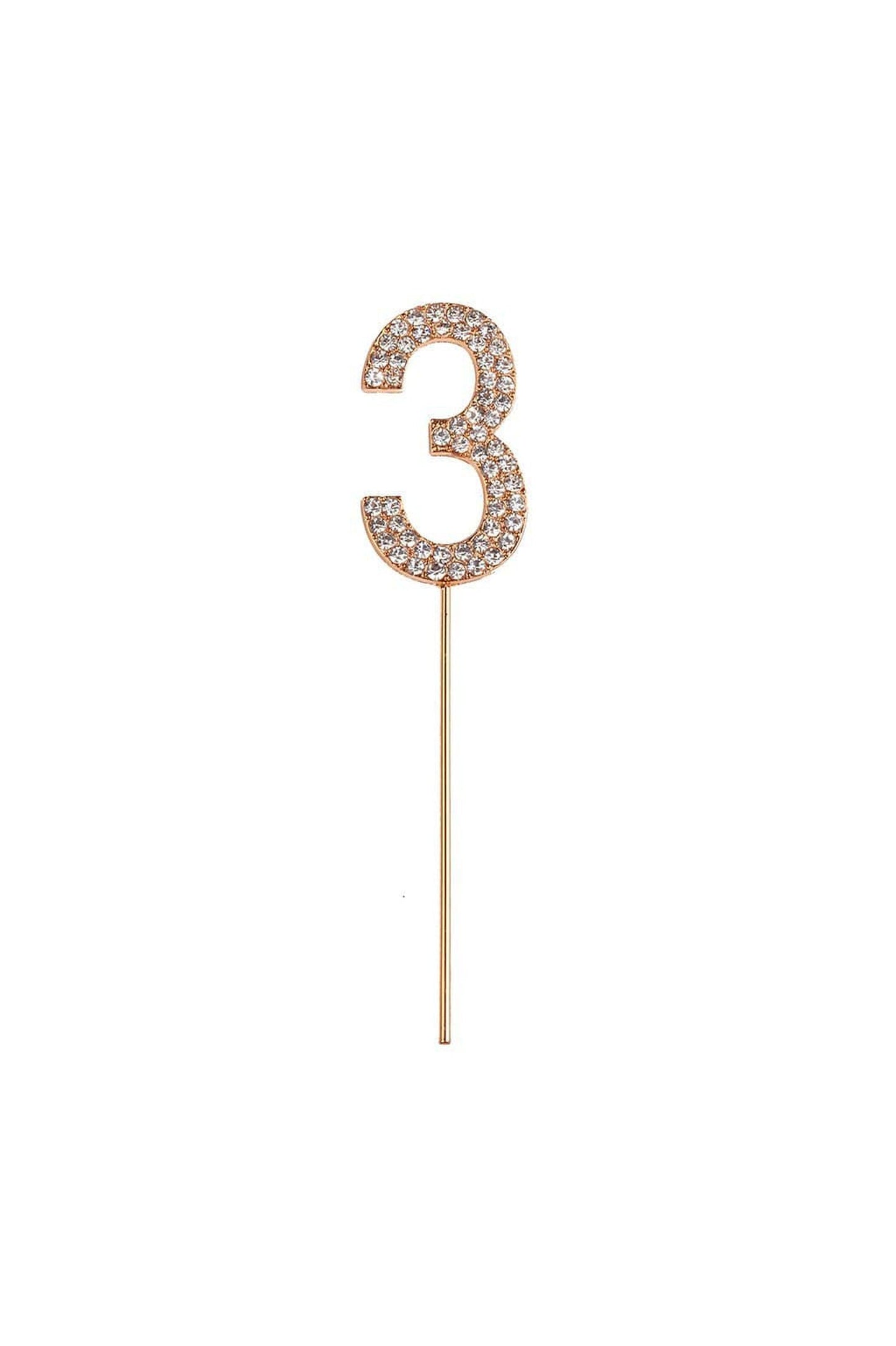 Rhinestone Cake Topper Numbers - Party - Great Pretenders