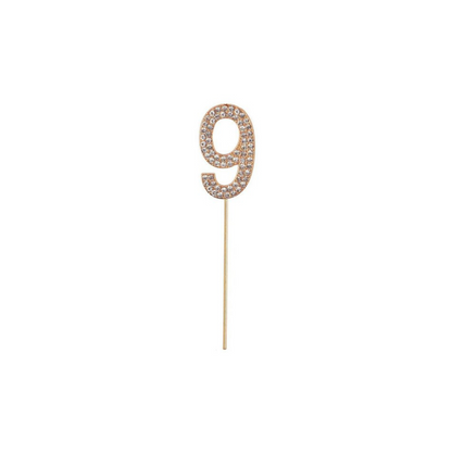 Rhinestone Cake Topper Numbers - Party - Great Pretenders