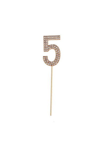 Rhinestone Cake Topper Numbers - Party - Great Pretenders