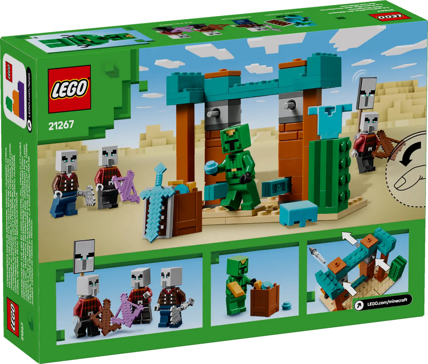 LEGO Minecraft 21267 The Illager Desert Patrol