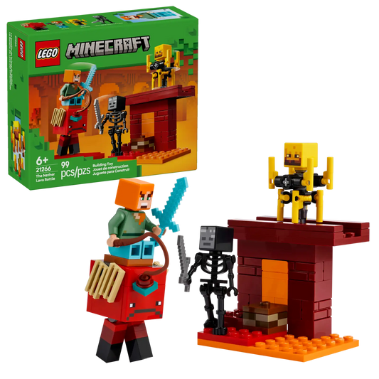 LEGO Minecraft 21266 The Nether Lava Battle
