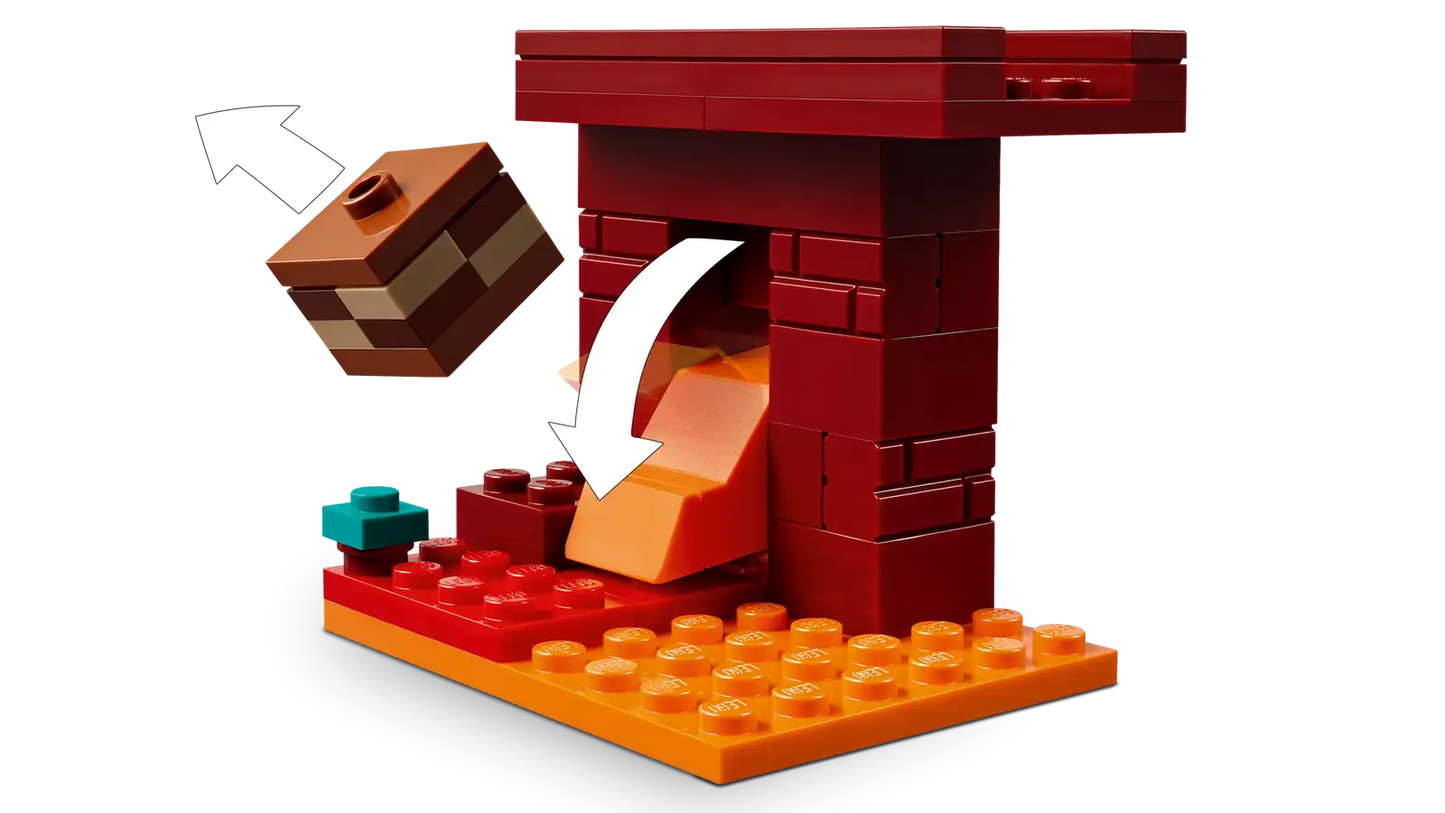LEGO Minecraft 21266 The Nether Lava Battle