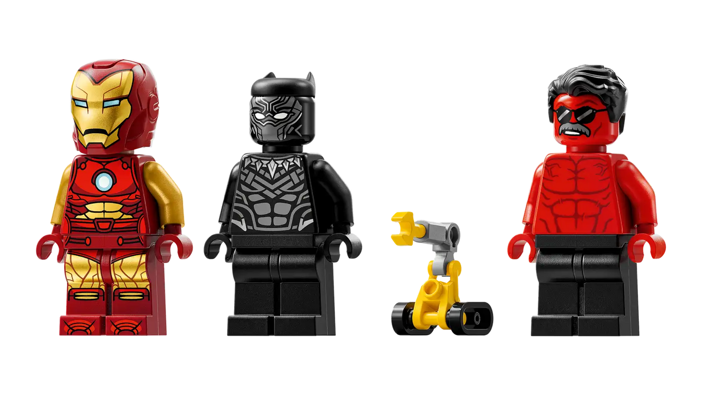 LEGO Marvel 76310 Iron Man & Black Panther vs. Red Hulk