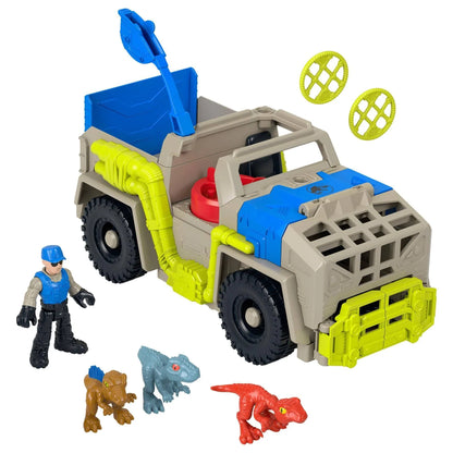 Imaginext Jurassic World Track & Transport Dino Truck Vehicle & Figure Set