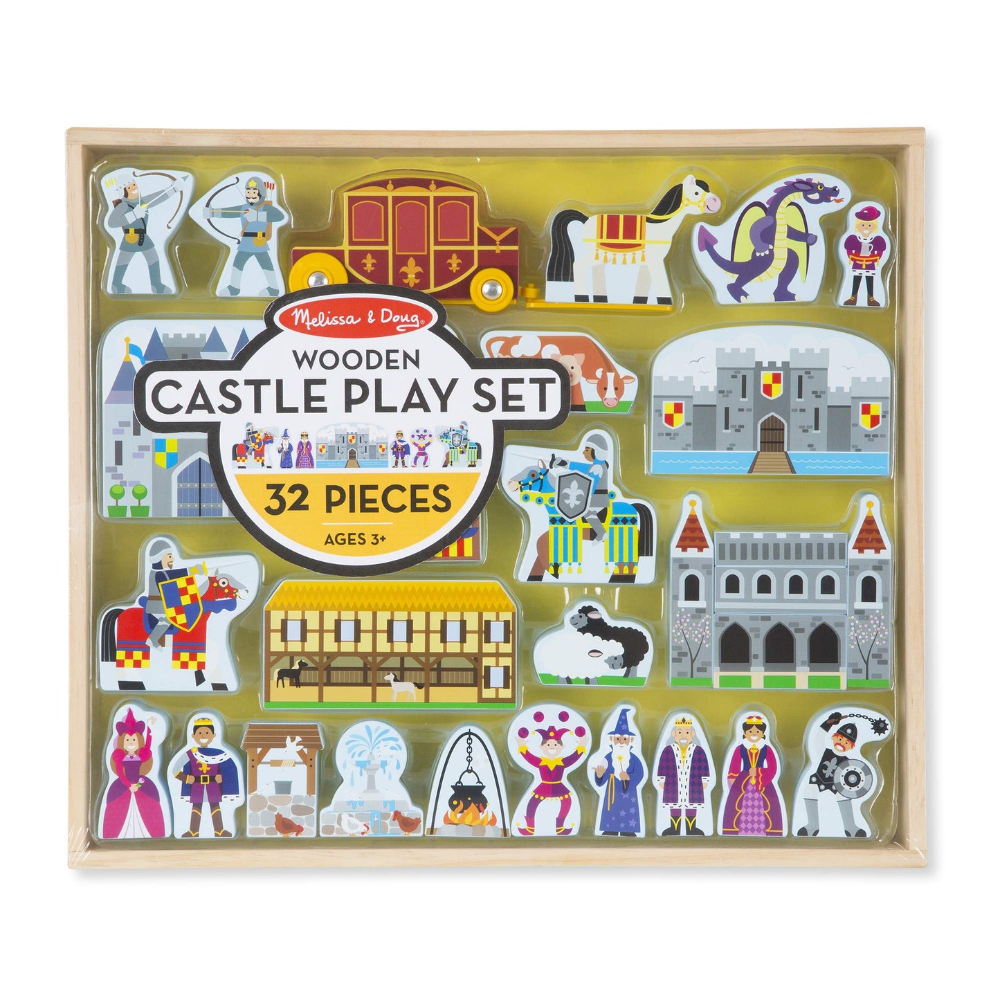Melissa & Doug Wooden Castle Playset