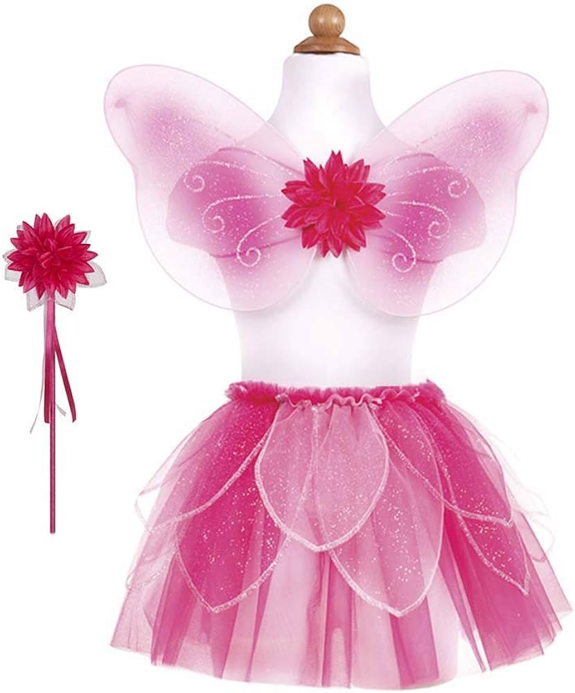 Great Pretenders Fancy Flutter Skirt/Wing/ Wand Pink