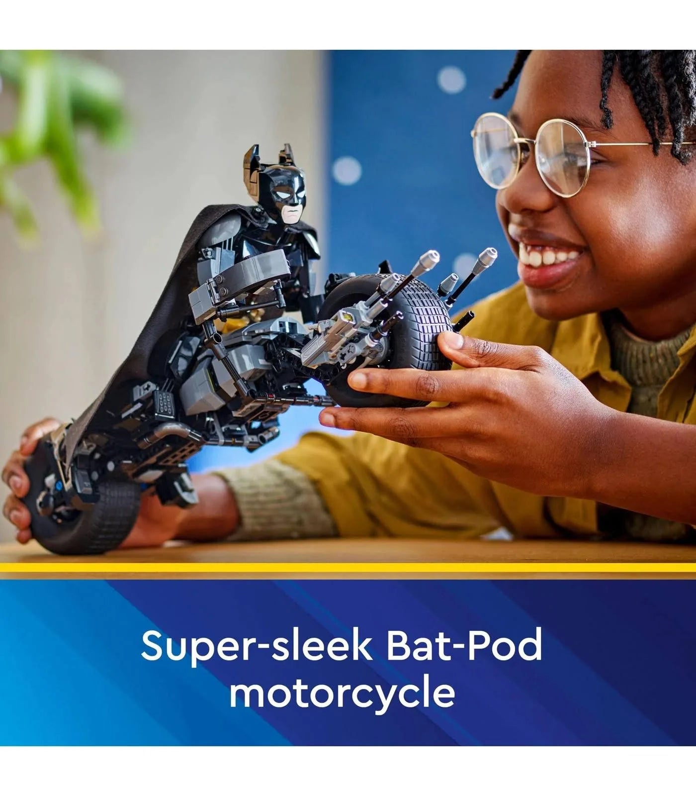 LEGO 76273 Batman Construction Figure and the Bat-Pod Bike