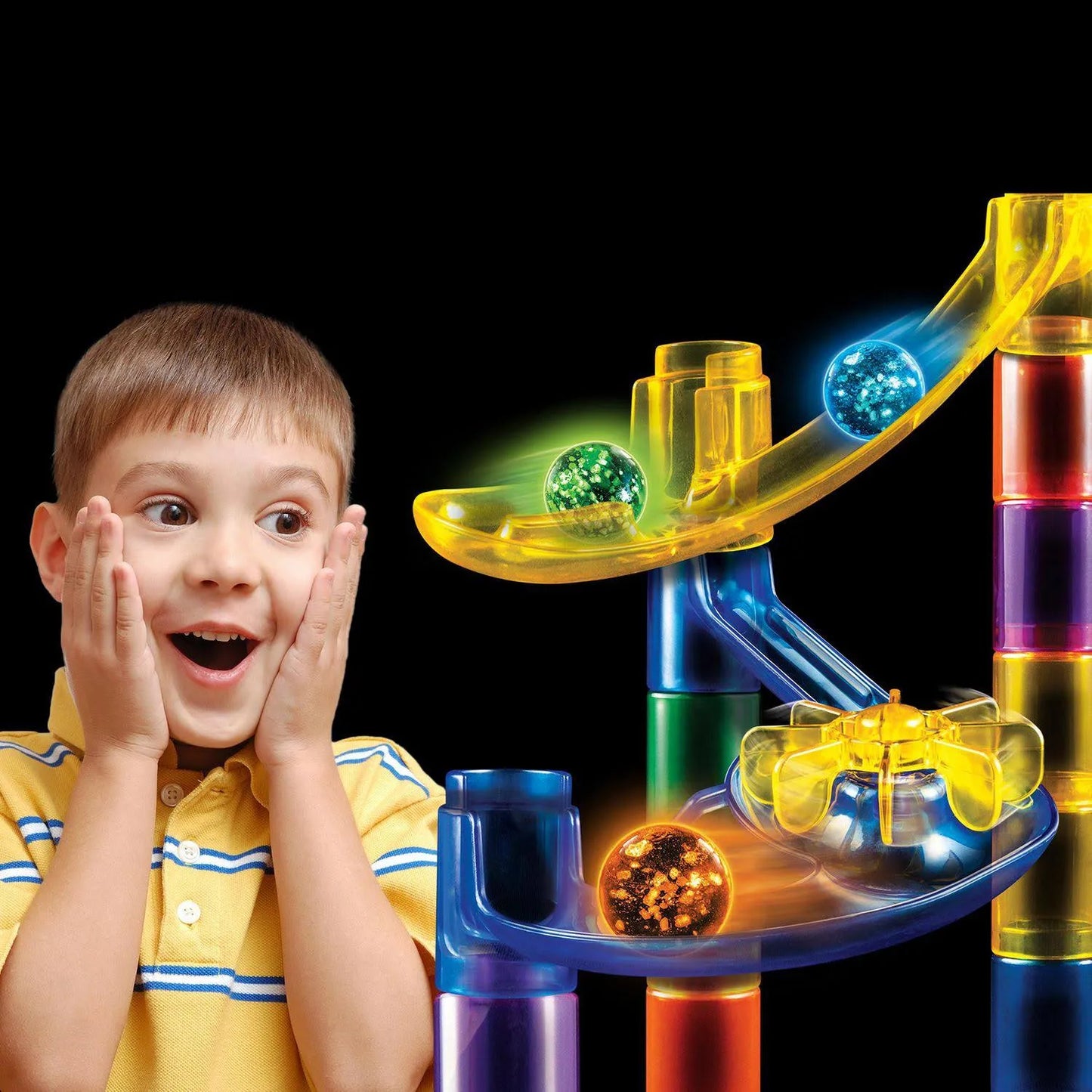 National Geographic Glow-In-The-Dark Marble Run