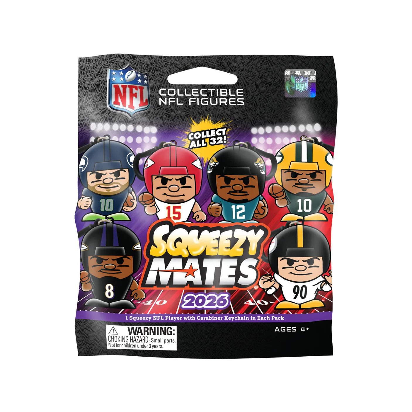 SqueezyMates NFL 2026 Keychain