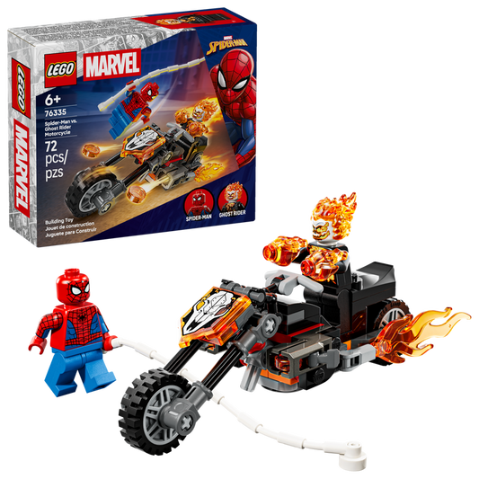 LEGO Marvel 76335 Spider-Man vs Ghost Rider Motorcycle