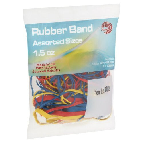 Ava Rubber Band Asst. Colors and Sizes