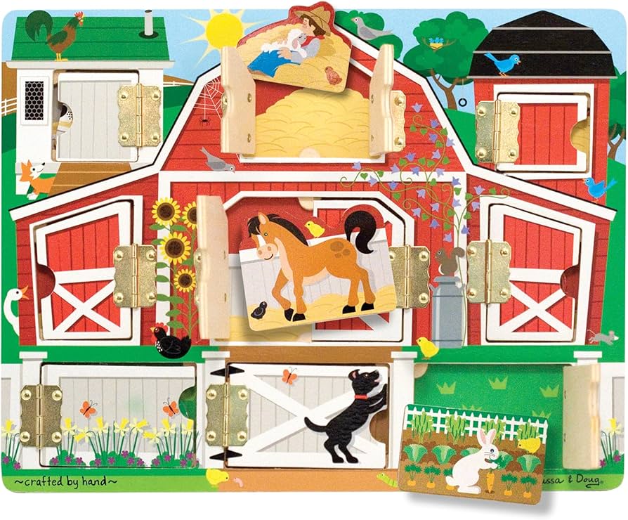 Melissa & Doug Magnetic Hide and Seek Farm