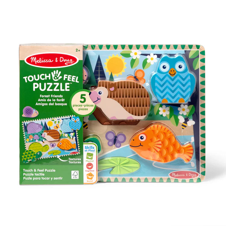 Melissa & Doug Touch & Feel Puzzle Forest Friends