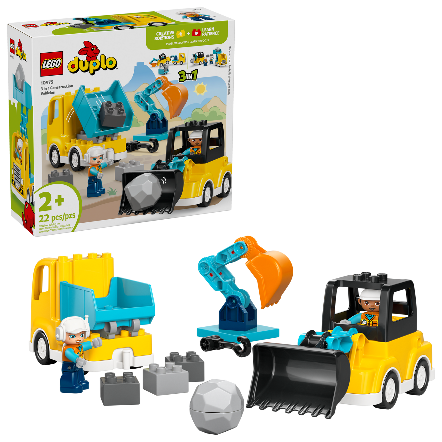 LEGO 10475 Duplo 3-in-1 Construction Vehicles