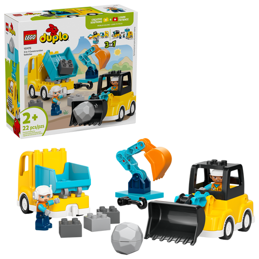 LEGO 10475 Duplo 3-in-1 Construction Vehicles