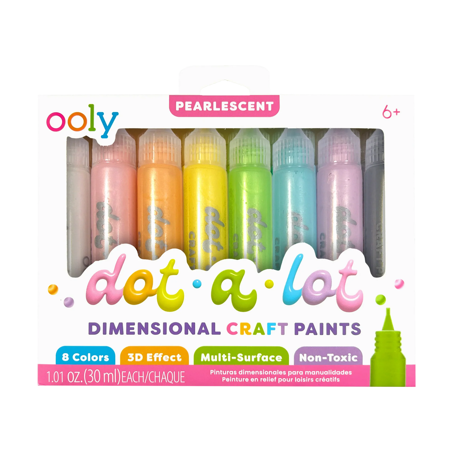Ooly Dot a lot Pearlescent Dimensional Craft Paints