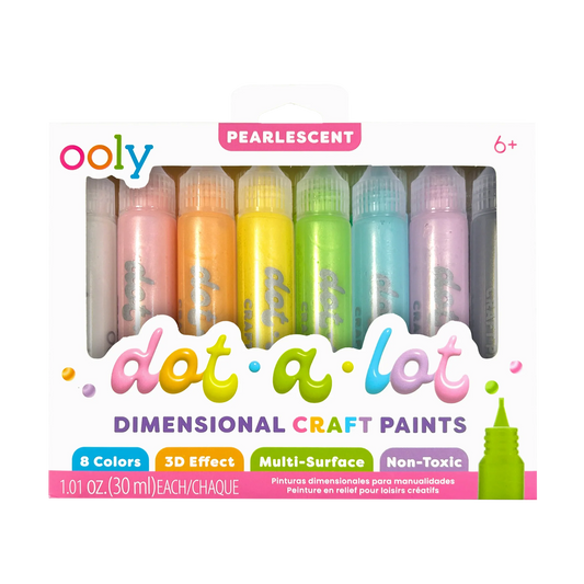Ooly Dot a lot Pearlescent Dimensional Craft Paints