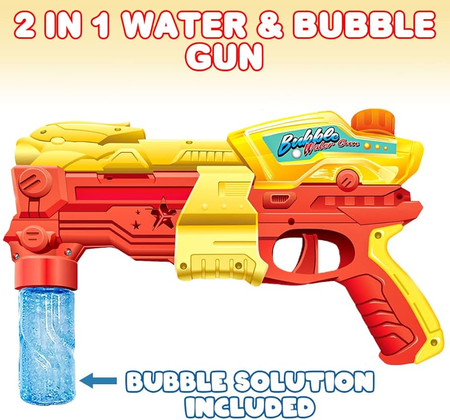 Art Creativity 2-in-1 Water & Bubble Gun