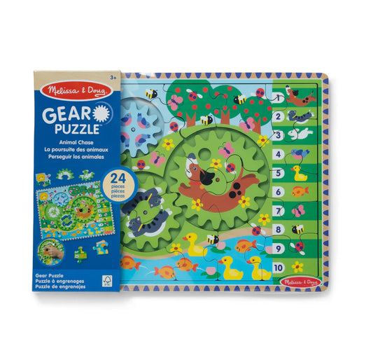Melissa & Doug Gear Puzzle Animal Chase
