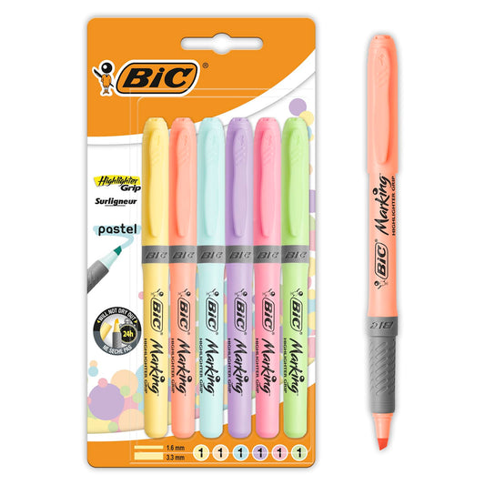 BiC Pastel Highlighters 6 Pack