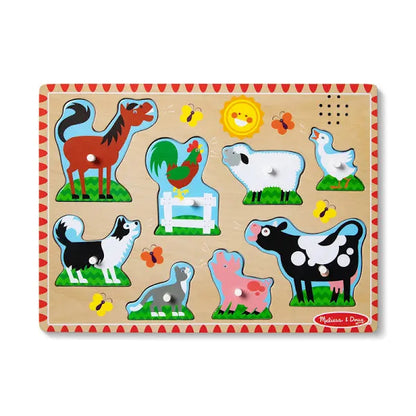 Farm Animals Wooden Sound Puzzle