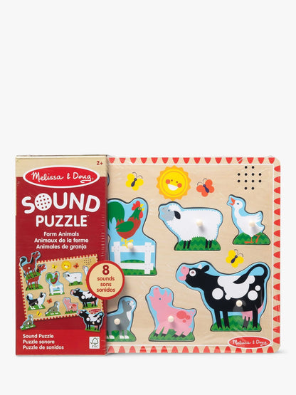 Farm Animals Wooden Sound Puzzle