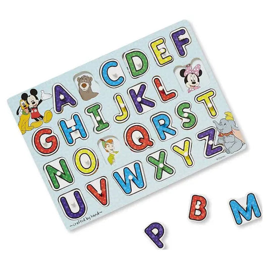 Disney Classics Alphabet Wooden Peg Puzzle