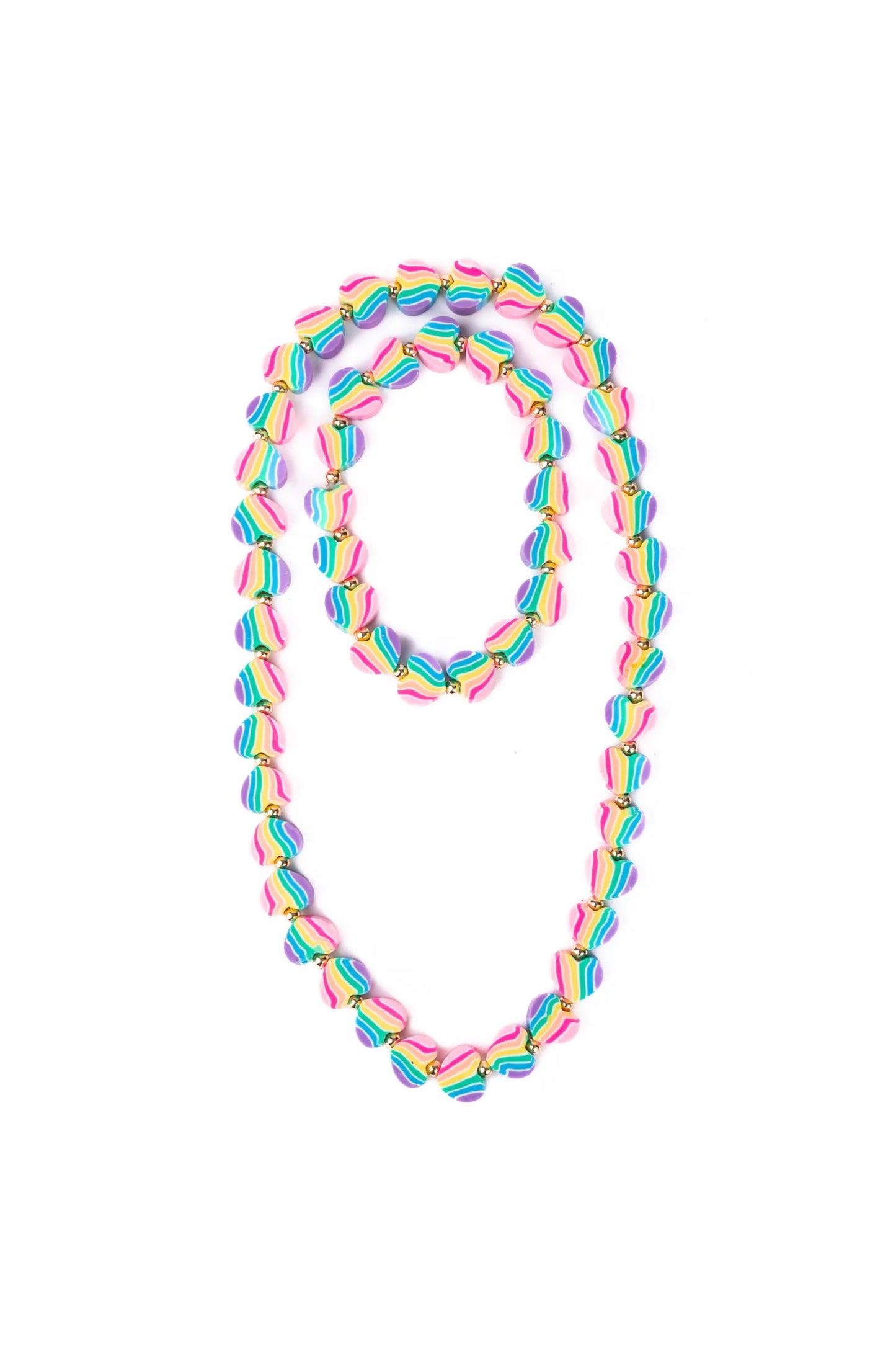 Great Pretenders Heart of Many Colors Necklace &Bracelet Set