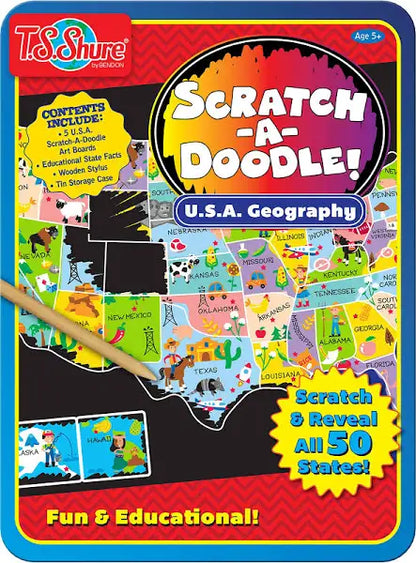 T.S. Shure Scratch-A Doodle U.S.A Geography