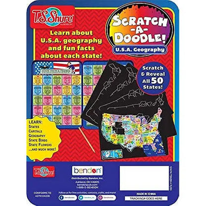 T.S. Shure Scratch-A Doodle U.S.A Geography