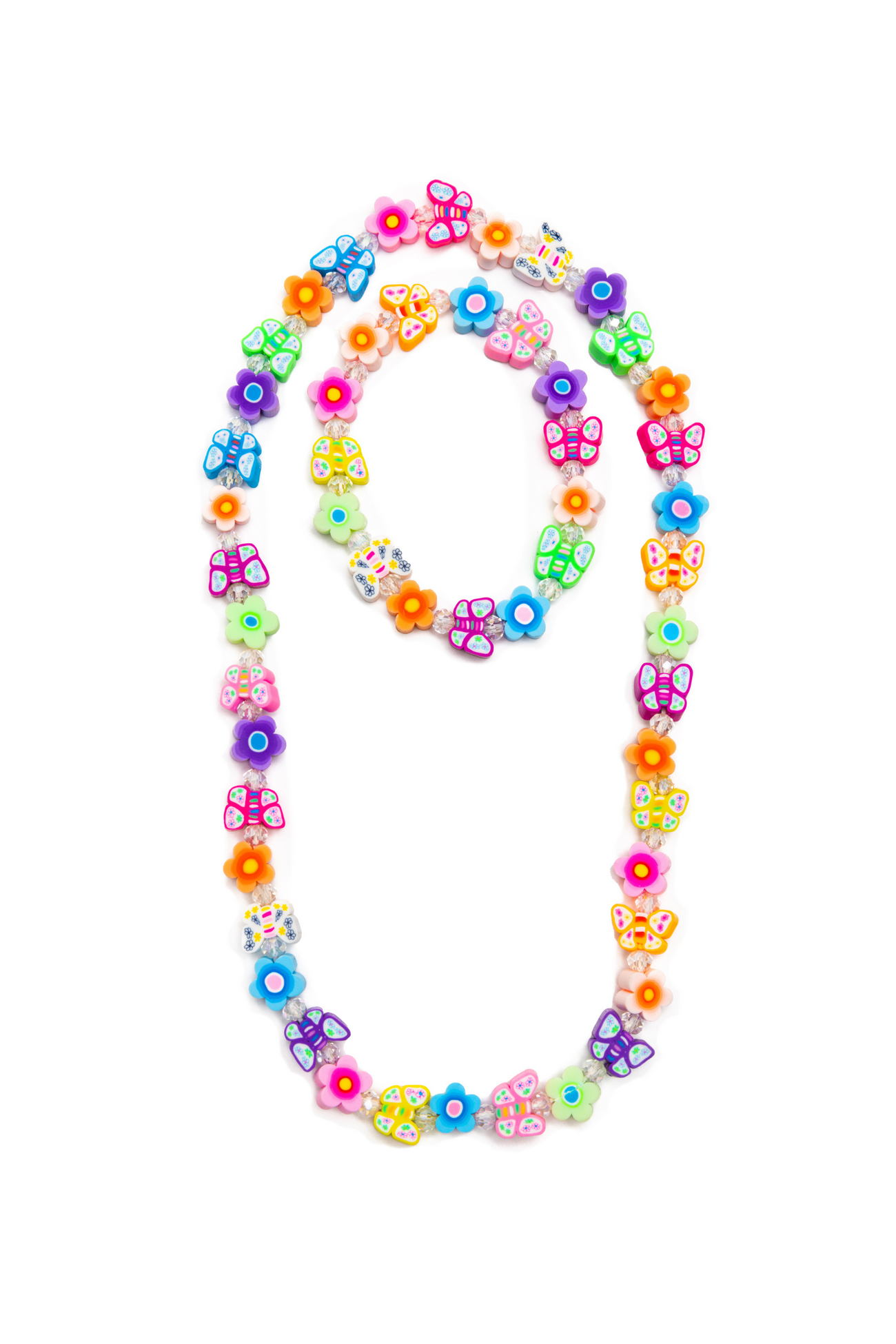 Great Pretenders Flutter Flowers Necklace &Bracelet Set
