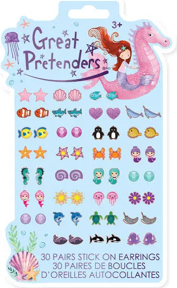 Great Pretenders Mermaid Stick On Earrings