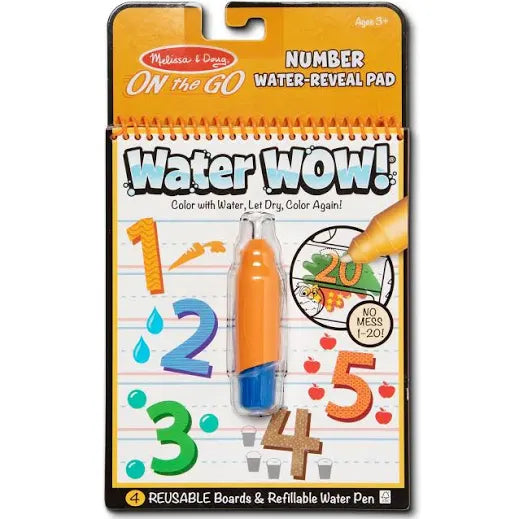 Number Water-Reveal Pad