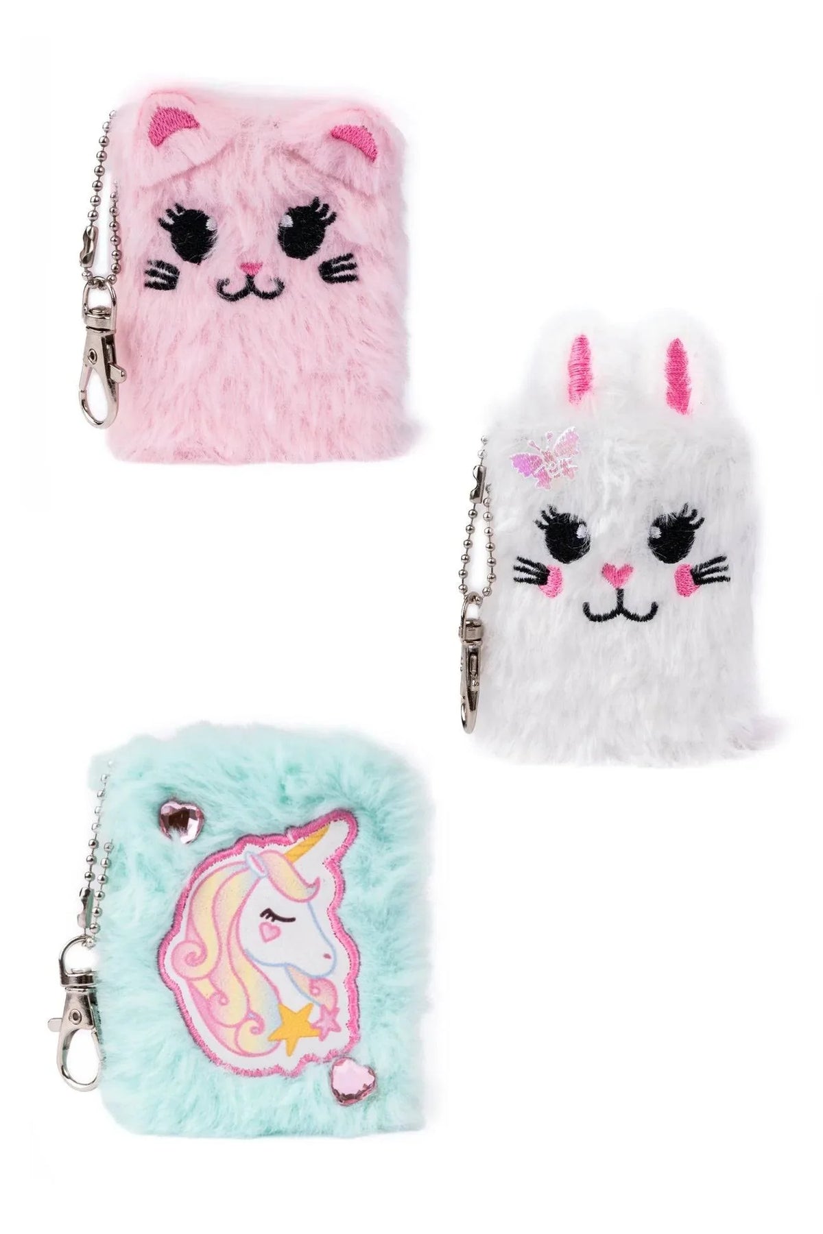 Great Pretenders Mini Furry Friends Keychain Journals