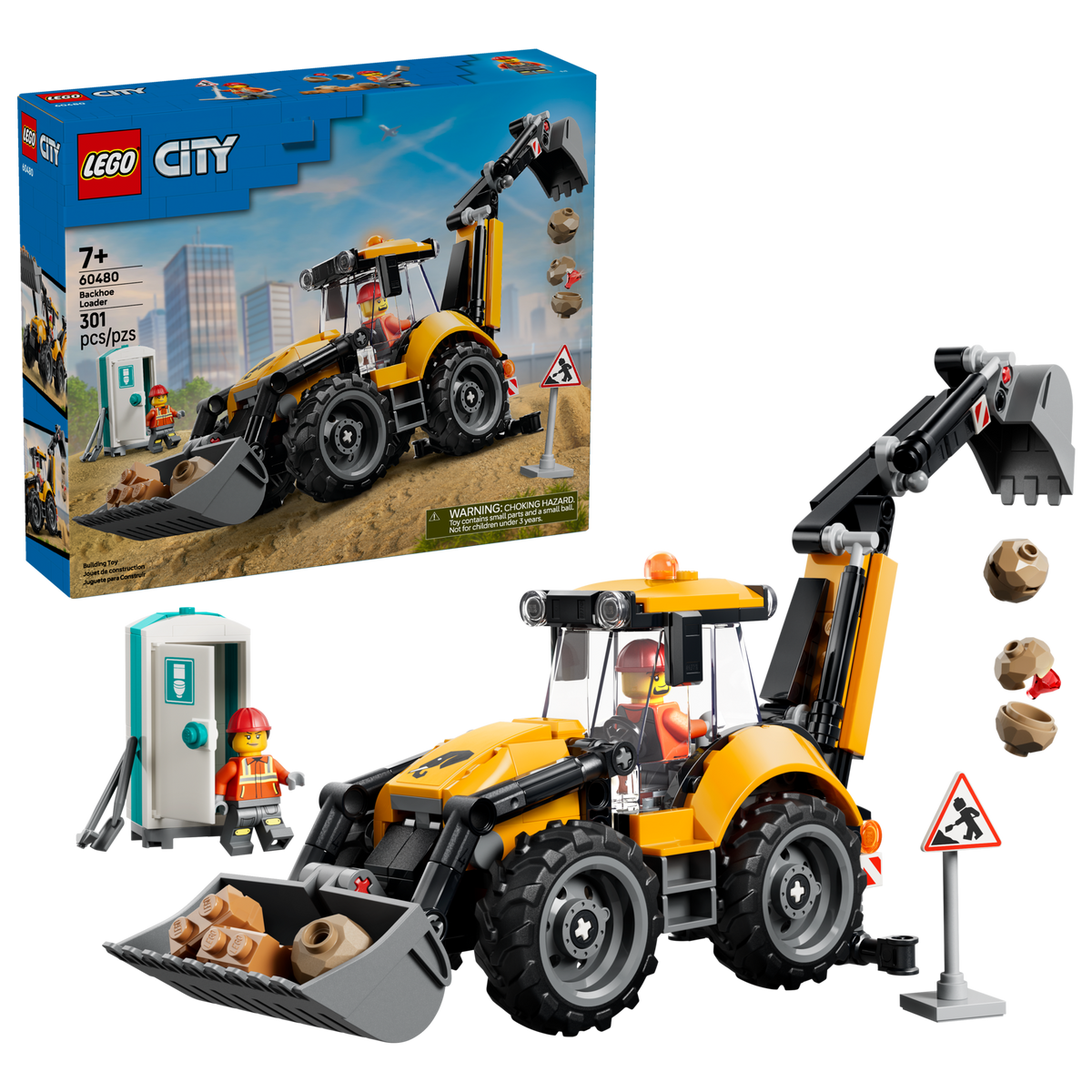 LEGO City 60480 Backhoe Loader