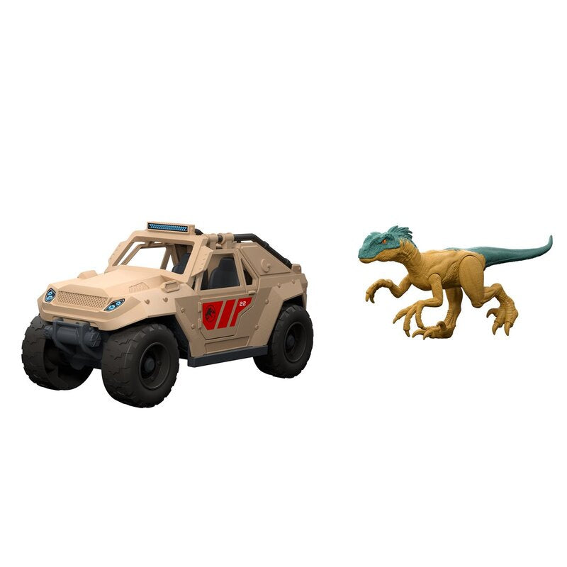 Jurassic World Velociraptor & Vehicle Chase Pack