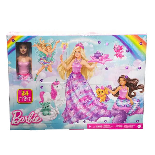 Barbie Dreamtopia Advent Calendar with Doll and 24 Surprises