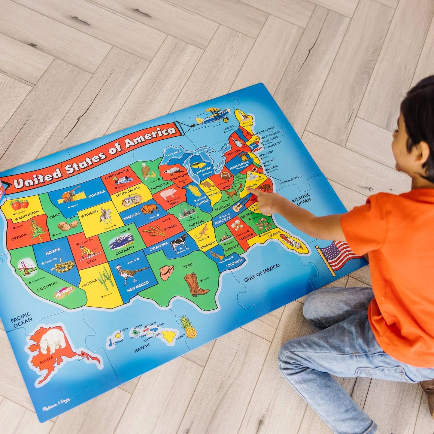 Map Floor Puzzle Melissa & Doug