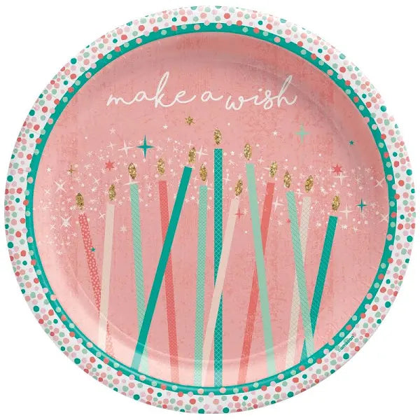 Happy Cake Day 7" Plates 8ct