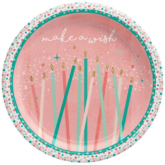 Happy Cake Day 7" Plates 8ct