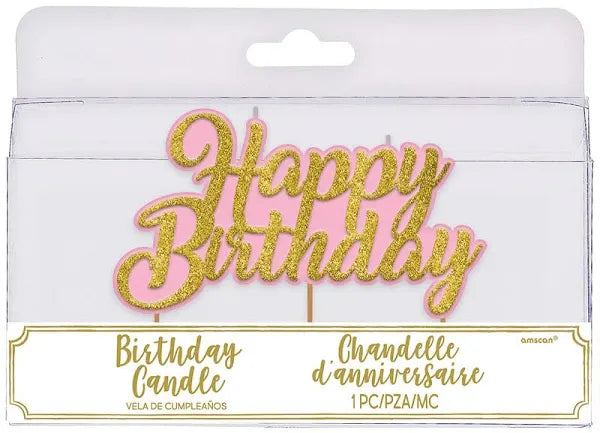 Happy Birthday candle