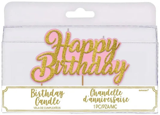 Happy Birthday candle
