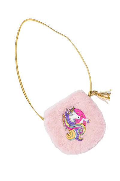 Great Pretenders Fluffy Pink Unicorn Purse